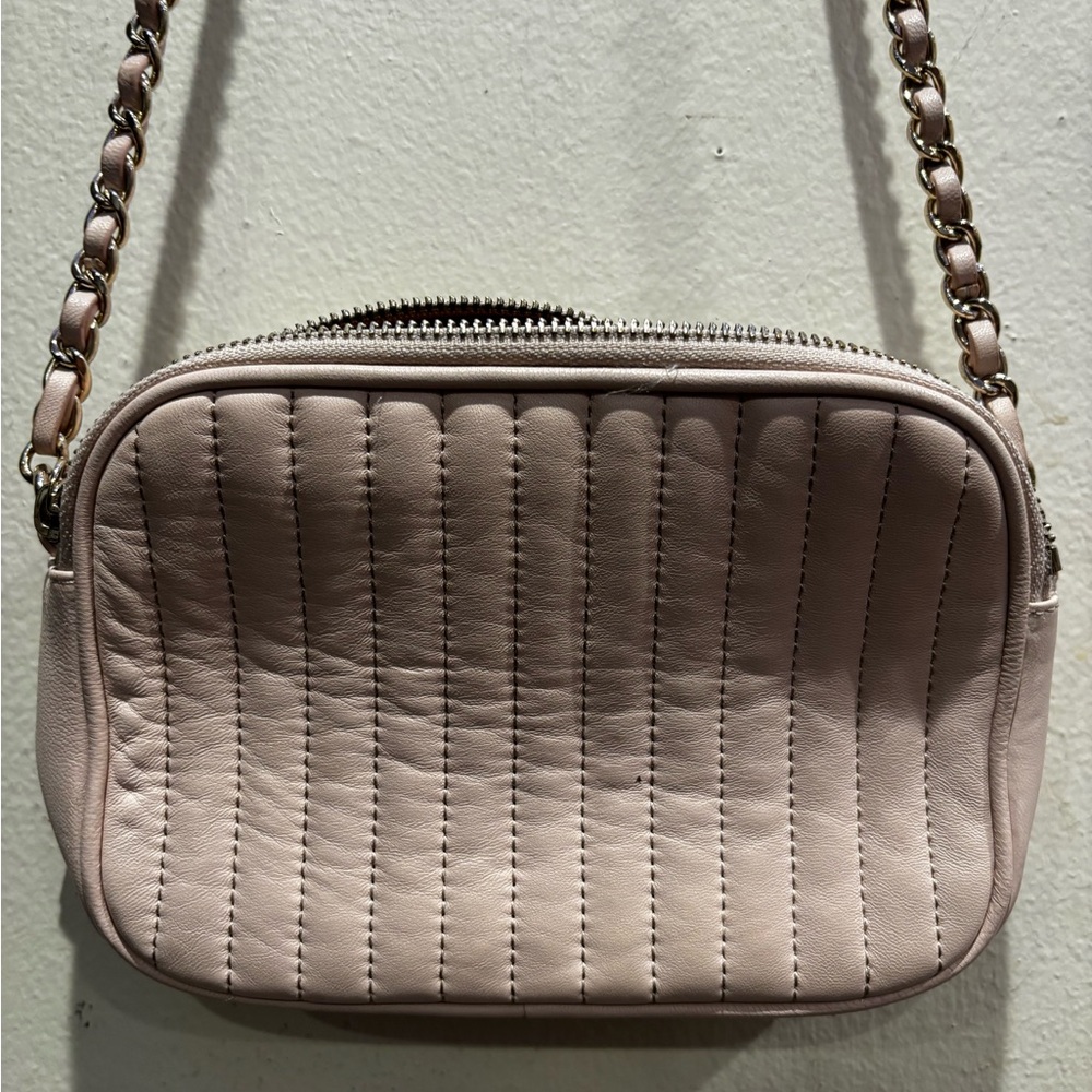 Mark & Graham Quilted Pink Shoulder Bag